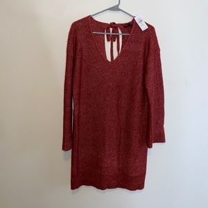 American Eagle Pinkish-Red Sweater Dress